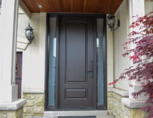 fiberglass door with sidelites