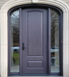 Carlisle Mahoganygrain Fiberglass Arched Door_After